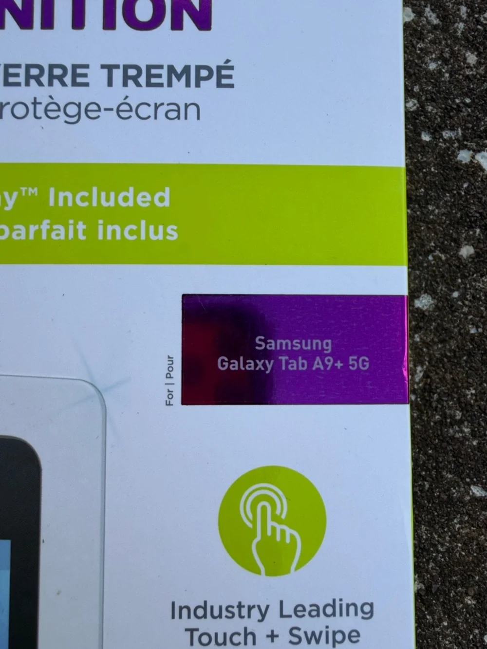 Pure gear Tempered Glass Screen Protector for Samsung Galaxy A9 tablet. NEW